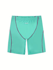 Men's Vintage Striped Swim Trunks High Stretch Swimwear