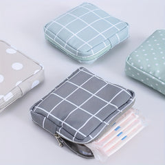 Reusable Sanitary Napkin Pads Storage Bag Mini Zipper Period Pouch