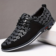 Men's Patterned Derby Shoes Lace up Front Dress Shoes For Men Business Formal