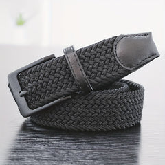 Men's Golf Braided Stretchy Belt Casual Elastic Belt for Jeans