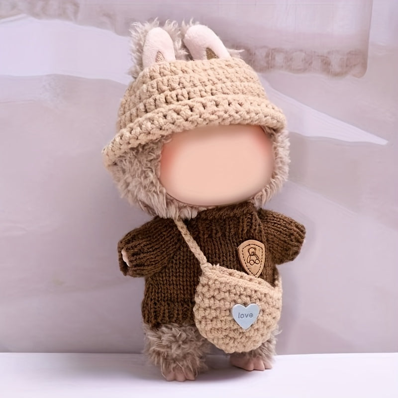 Crochet 3pcs Set for Labubu Doll