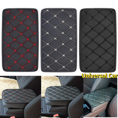 Car Leather Armrest Mat - Armrests Storage Box Mats, Waterproof Cushion Cover
