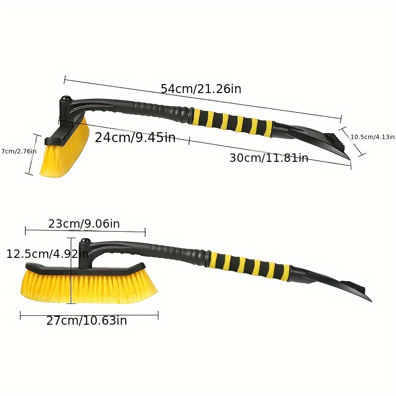 Extendable Snow Scraper & Brush For Car with Foam Grip