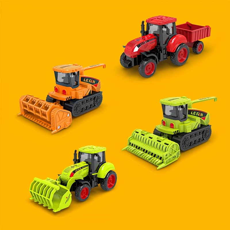 Inertia Agricultural Engineering Vehicle Toy Farm Farmer Car Toy