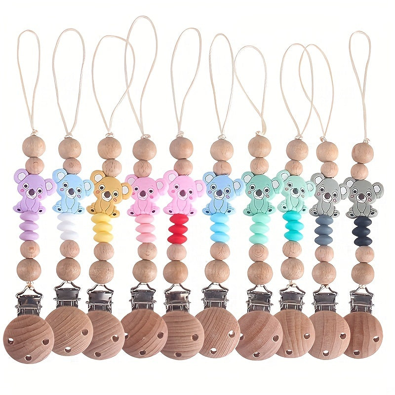 Bear Silicone Pacifier Clip | Safe Anti Chain Nipple Holder