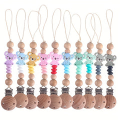 Bear Silicone Pacifier Clip | Safe Anti Chain Nipple Holder