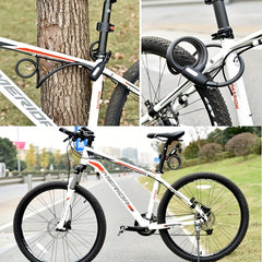 Heavy Duty Bike Lock with Steel Chain and Seat Tube Bracket