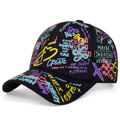 Men's Outdoor Graffiti Baseball Cap Fashionable Sunscreen Cap