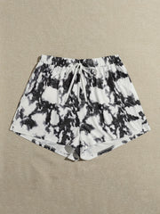Tie Dye Drawstring Sporty Shorts