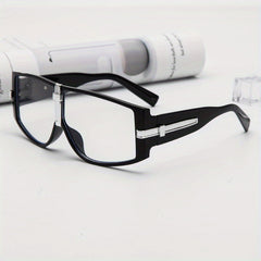 Y2K Oversized Aviator Sunglasses Mod Metal Decor Goggles UV400