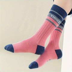4 Pairs Kids Hiking Sports Socks Casual Style for Spring and Autumn