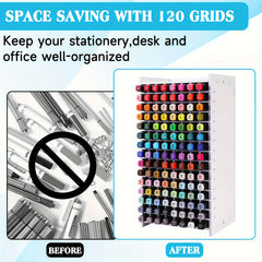 Markers Storage Rack Organizer Removable Dividers