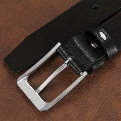 Men's Cut Edge Belt PU Leather Complex Patterns Belt