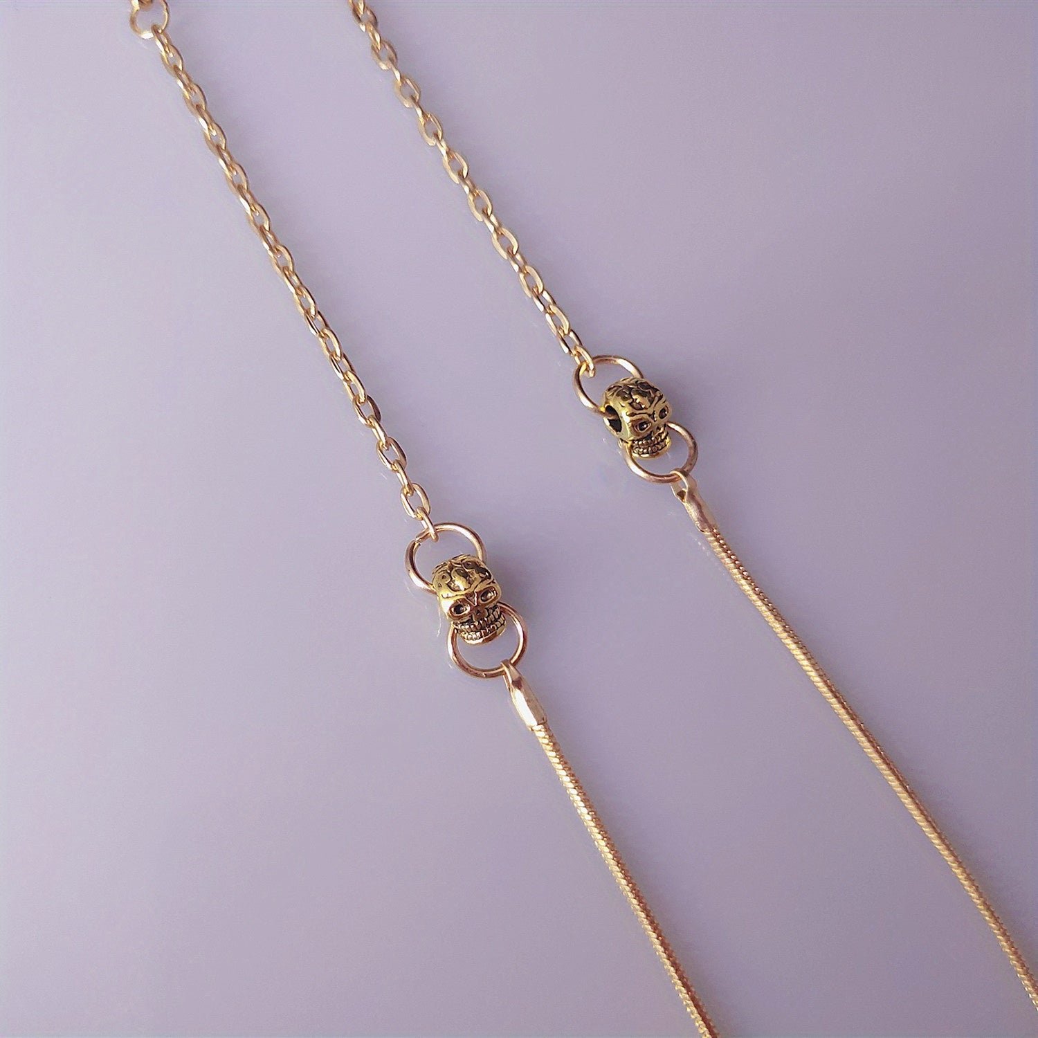 Skull Head Glasses Chain for Men and Women