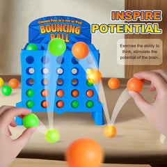 2 Player Bouncing Ball Game Family & Party Fun Toy with Colorful Balls