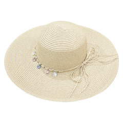 Boho Rope Bowknot Sun Hat Wide Brim Foldable Breathable Straw Hats