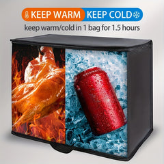 Insulated Reusable Grocery Bag with Zipper Top Insulation