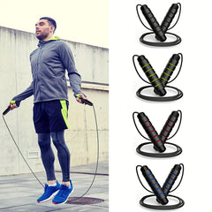 Adjustable Speed Jump Rope with Foam Handle for Fitness Workout