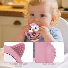 Owl Ball Soft Rubber Toy for Boys and Girls Green