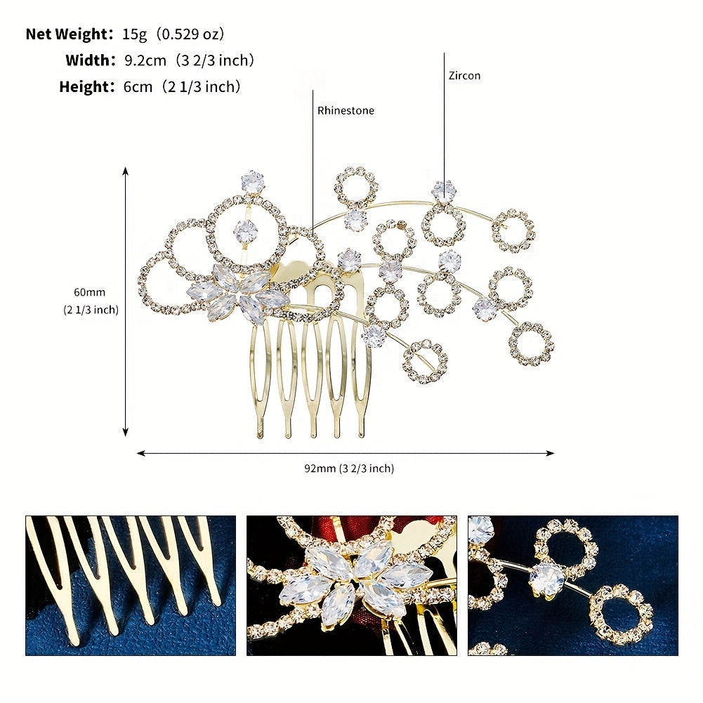 Heart Shape Rhinestone Hair Clip Crystal Head Jewelry