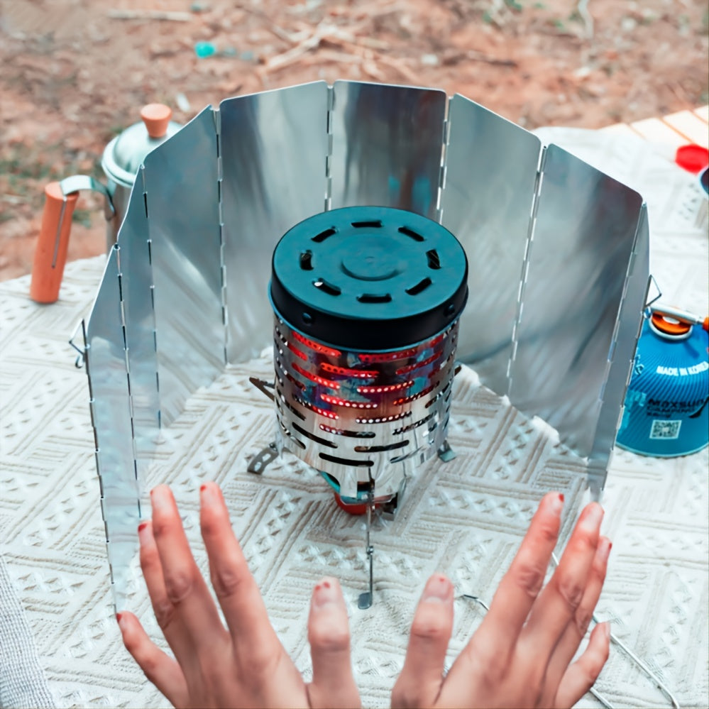 Outdoor Portable Gas Heater Set Stainless Steel Tent Warmer Stove