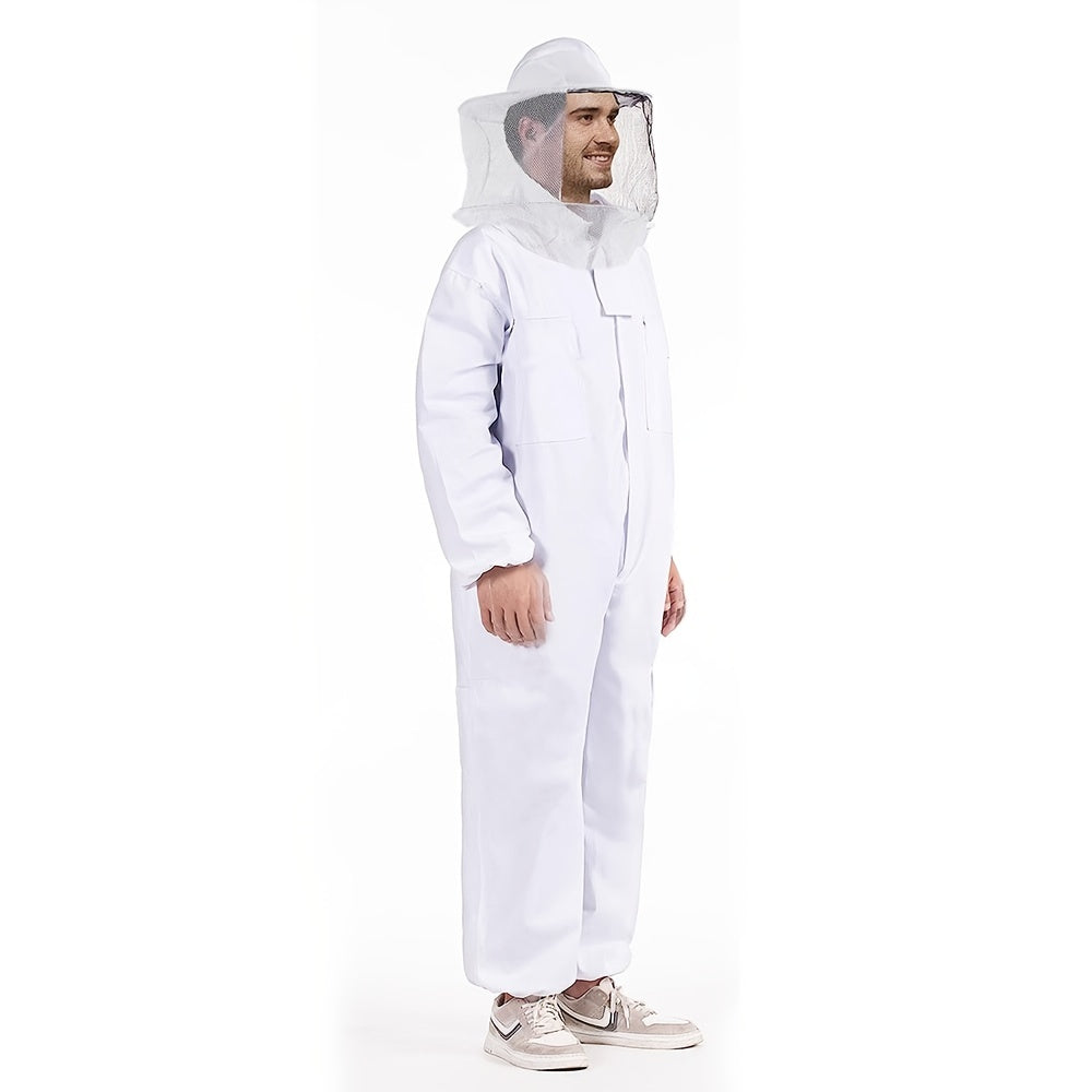 Bee Suit Full Body Beekeeping Jacket Removable Hat