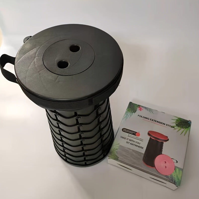 Outdoor Telescopic Folding Stool Camping Portable Lightweight Stool