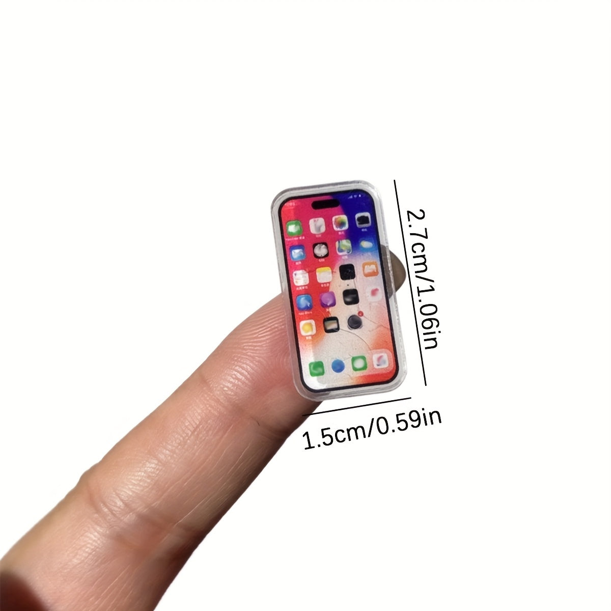 5pcs Mobile Phone Models Resin Decorations Mini Dollhouse DIY Random Styles