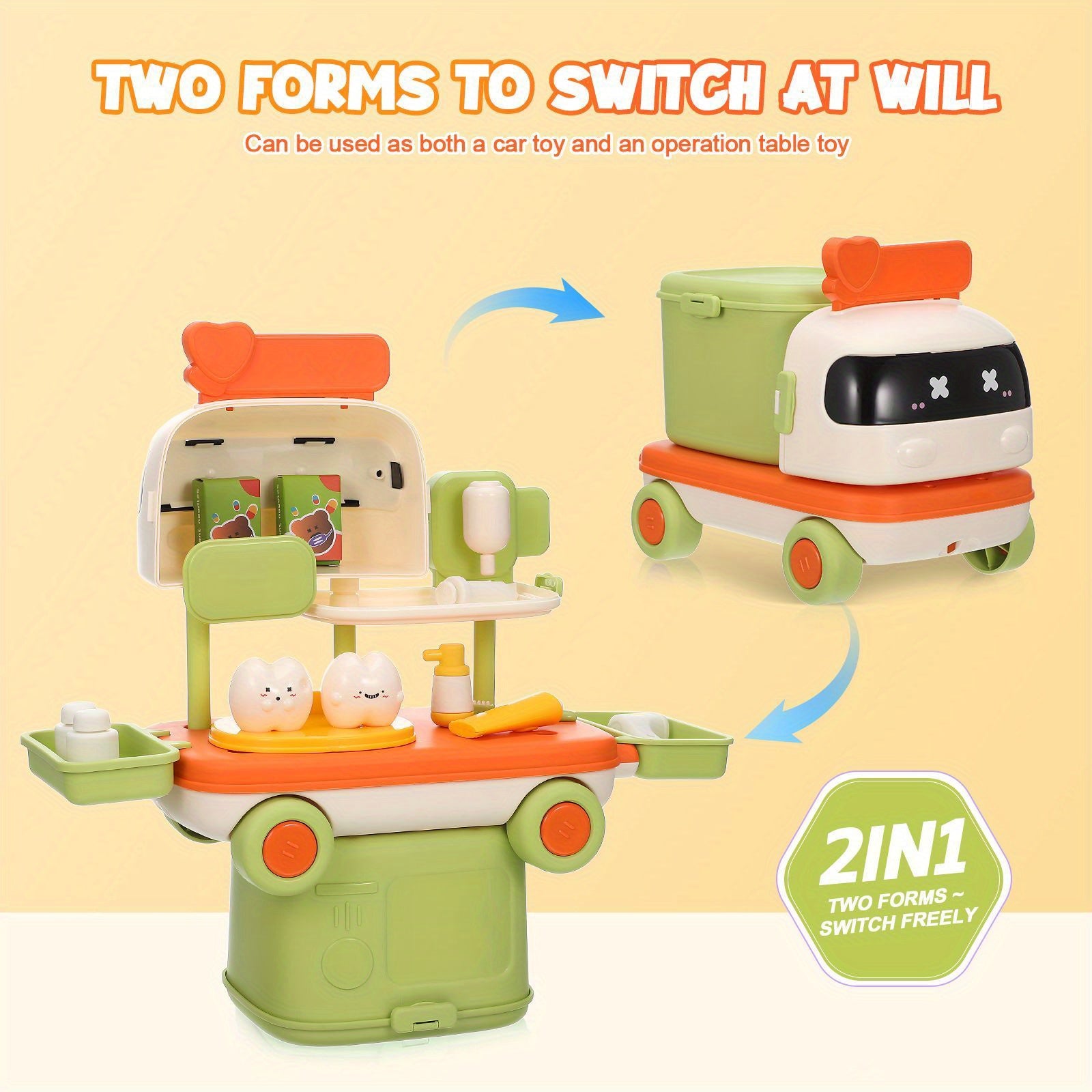 Kids Pretend Play Medical Kit with Storage Box