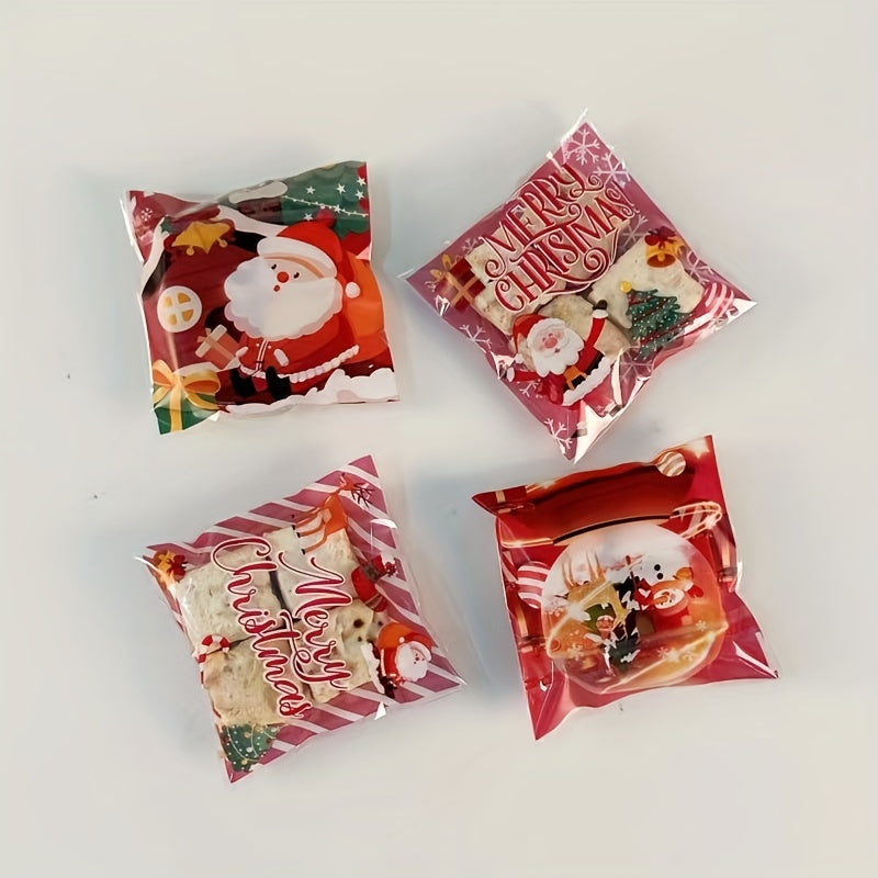 100pcs Christmas Goodie Bag Small Business Supplies