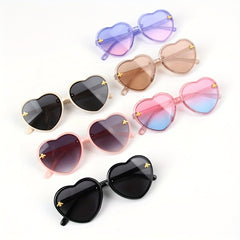 Girls Heart Shaped Sunglasses for UV Protection