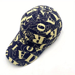 Letter Print Baseball Cap Unisex Hip Hop Couple Dad Hats Lightweight
