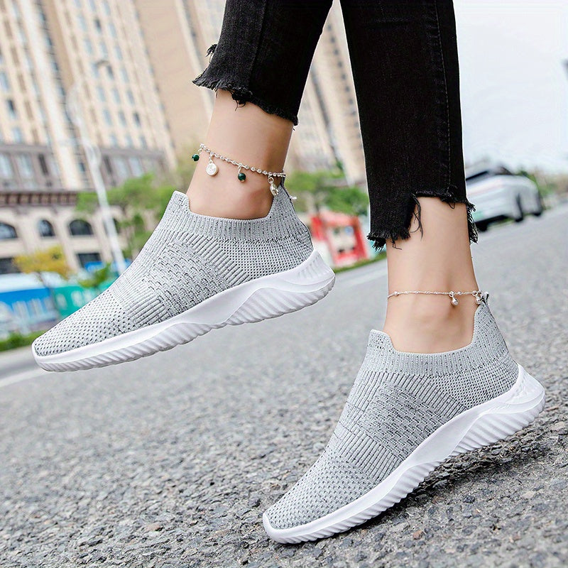 Women's Knit Sock Sneakers Lightweight Low Top Walking Shoes