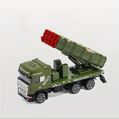 European Style Military Missile Rocket Transport Car Model Toy