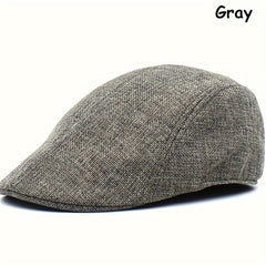 Classic Flat Outdoor Sun Shade Faux Wool Cap Solid Fishing Cap