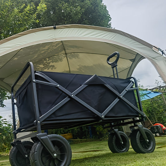 8 inch Wide Wheel Camping Cart Portable Folding Cart