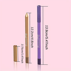 12 Colorful Metallic Eyeliner Pens Long Lasting Waterproof Stick