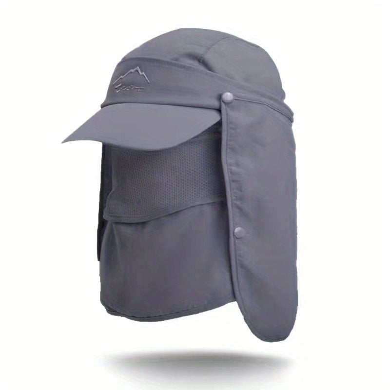 Outdoor Sun Cap with Removable Face Shield for Men Women