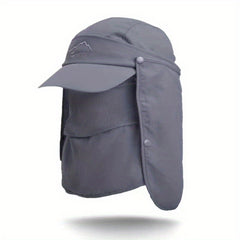Outdoor Sun Cap with Removable Face Shield for Men Women