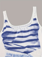 Graphic Print Maxi Tank Dress