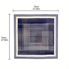 Plaid Print Bandana Classic Shawl Satin Square Scarf Neckerchief