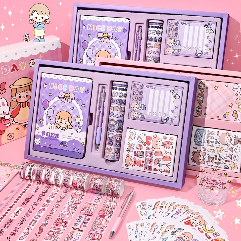 Dreamy Promise Gift Set Journal Notebook Tape Sticky Notes Stickers