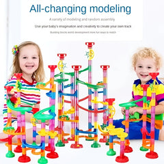 Colorful Marble Run Track Set for Children Ages 3