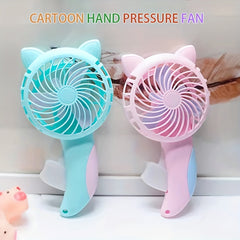 Mini Handheld Cat Ear Cartoon Cooling Fan Toy