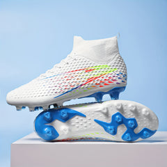 Boy's High Top Non Slip Football Cleat with Spikes