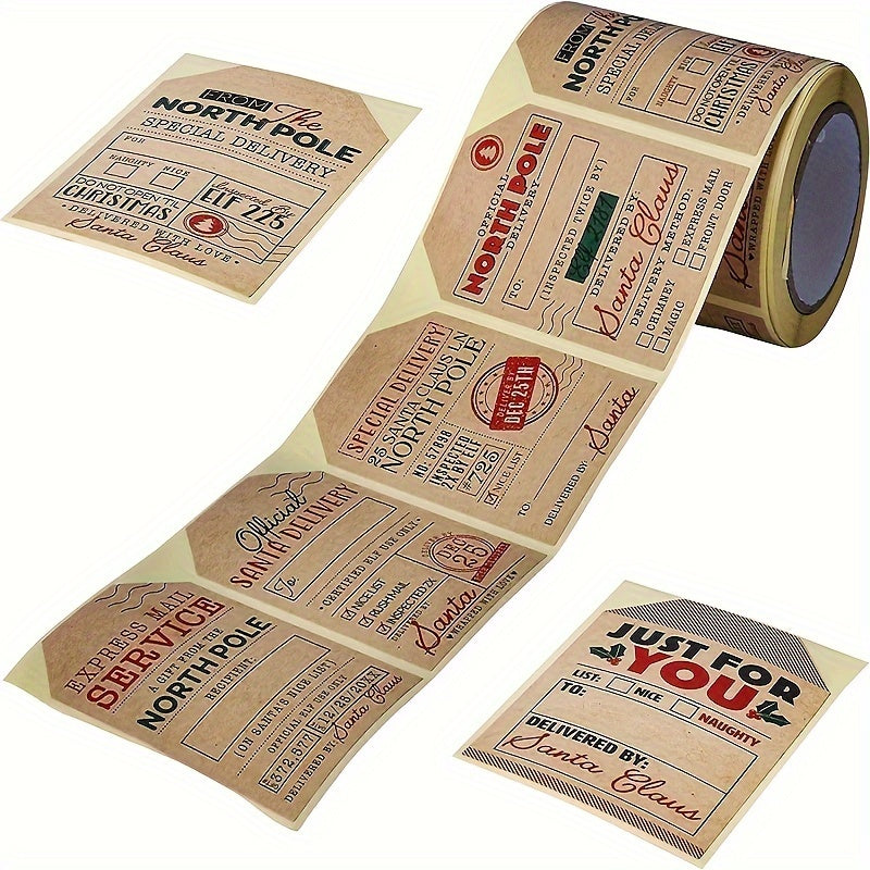 200pcs Christmas Gift Stickers Self-adhesive Labels