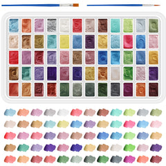 Iridescent Metallic Watercolor Set Shimmer DIY Paint Set for Artists