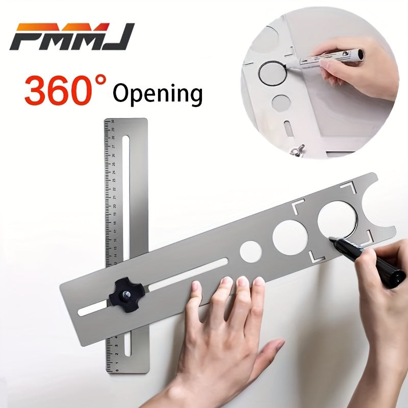 Tile Locator Ruler Drilling Positioning Opener
