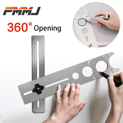 Tile Locator Ruler Drilling Positioning Opener