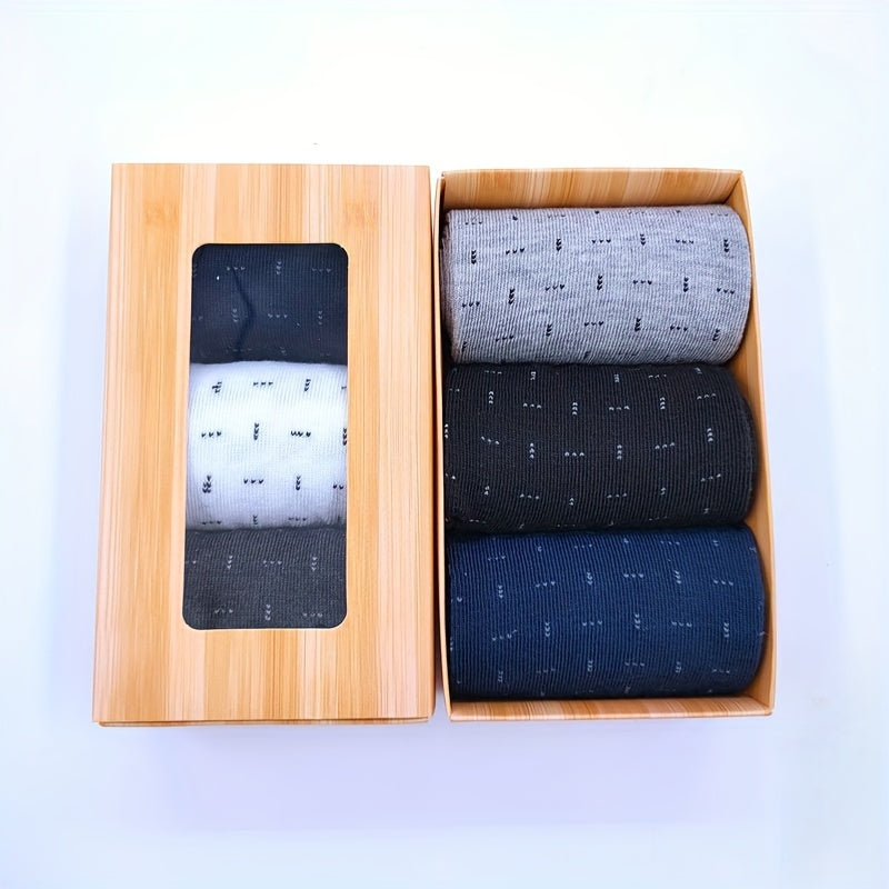 3 Pairs Men's Dress Socks Variety Pack
